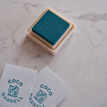 Mini Versacraft ink Soda teal blue for journaling, stamping, scrapbooking and handmade craft projects