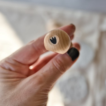 Sello para pottery mini tulipán o huella de pato, textura floral para cerámica hecha a mano y barro