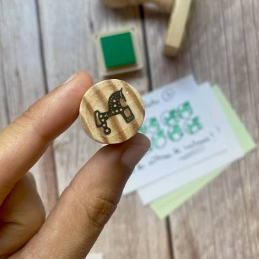 Coffee Loyalty Card Stamp Set, Handmade Customer Rewards System for Cafes and Food Trucks