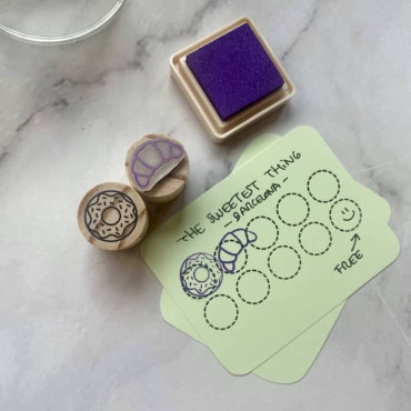 Loyalty Program Stamp Kit for Cafes, Bakery Reward Cards and Coffee Shop Customer Retention
