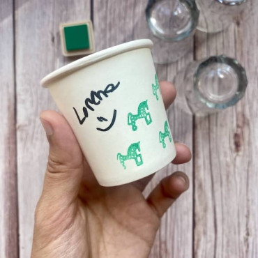 Sello de puntos para cafetería artesanal, loyalty card personalizada para café, brunch y panadería