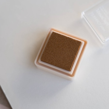 Almohadilla mini VersaCraft Butterscotch | Tinta para sellos sobre papel, algodón, lino y madera natural