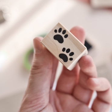 Sello patitas de perro o gato para amantes de mascotas, postales, cumpleaños, journaling y álbum de recuerdos