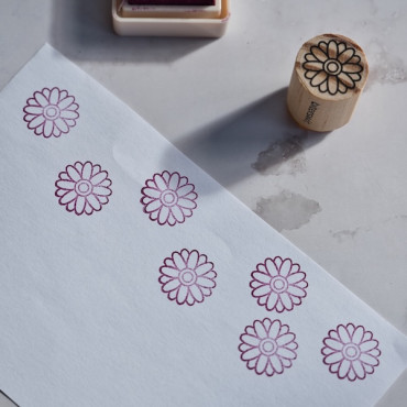 Sello de flor margarita para manualidades creativas, scrapbooking, journaling y tarjetas hechas a mano