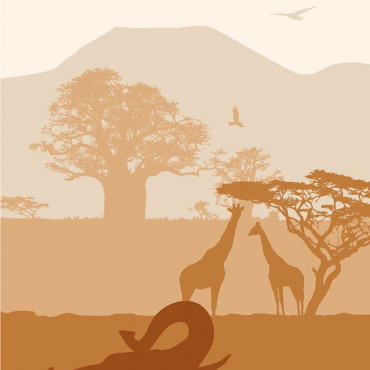 Printable wall art print Minimal Tanzania by biterswit