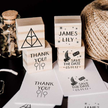 4 wedding stamp set Wedding Hallows