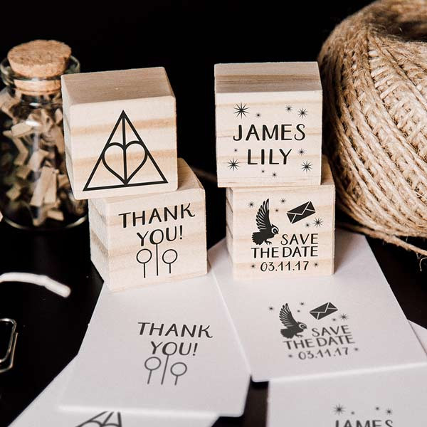4 wedding stamp set Wedding Hallows