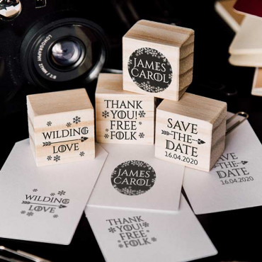 4 geeky-themed wedding stamp set You know nothing