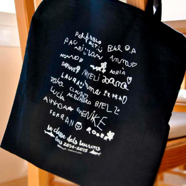 Custom kids signature tote bag for last day of school teachers gift