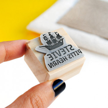 Custom pirate stamp for school