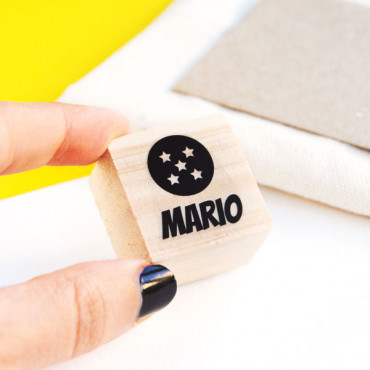 Custom children name stamp otaku