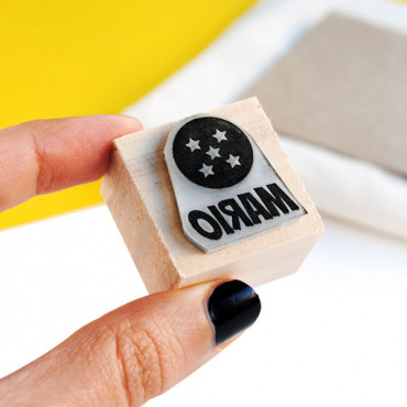 Custom name stamp for kids comic otaku