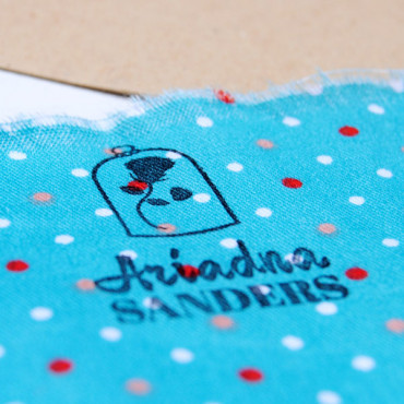 Custom clothing stamp for school garments Rose