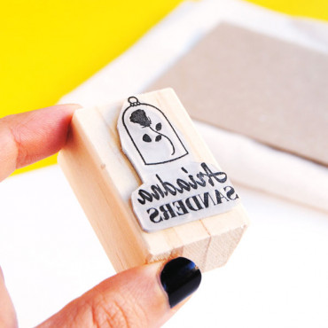 Custom name stamp for geeky kids