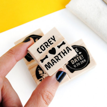 4 wedding stamp set for decor a Pirate-themed wedding