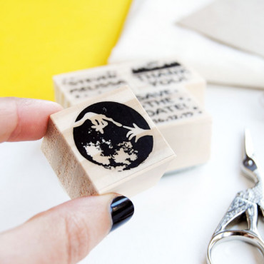 4 small wedding stamp set Love from another planet for a geeky wedding stationery