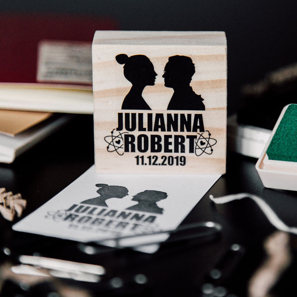 Wedding custom stamp Big Bang