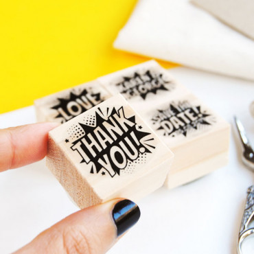 4 themed wedding stamp set Comic and Superheroes for a geeky wedding decoration