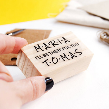 Wedding custom stamp I'll be there for you for best friend couples