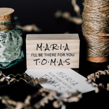 Wedding custom stamp I'll be there for you for best friend couples