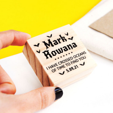 Vampire-themed wedding custom stamp Dracula