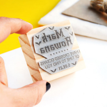 Vampire-themed wedding custom stamp Dracula