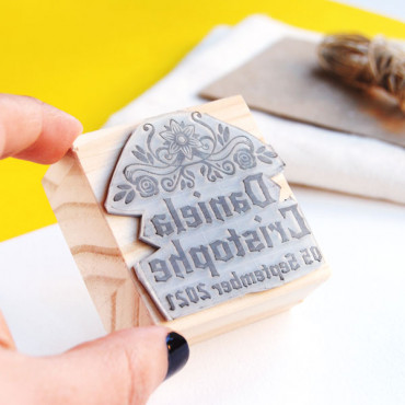Halloween-themed wedding custom stamp Romantic Gothic