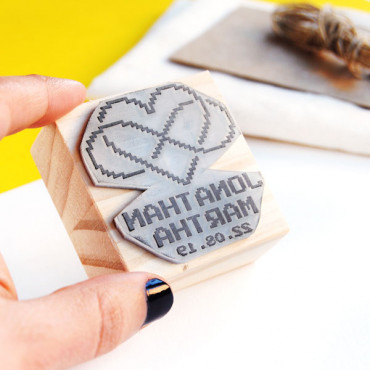 Wedding custom stamp Infinite Geeky Love for gamer weddings