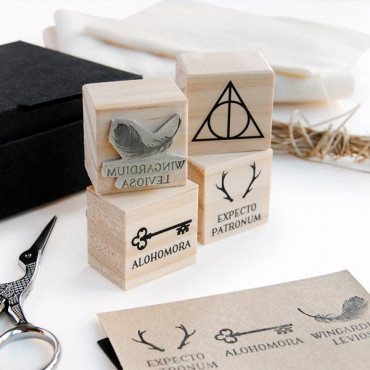 Magic spells rubber stamp set