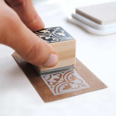 Pack of 9 Modernist Mosaic Tiles Stamps for DIY Mediterranean Wedding decoration ideas