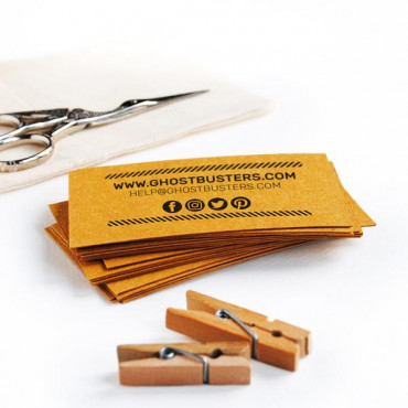 Custom business card stamp Lines pattern border by biterswit