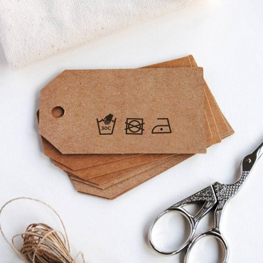Keep your products looking like new with custom laundry and drying icons.