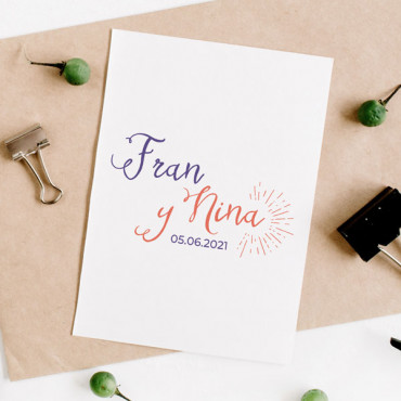 Premade custom wedding Logo Shine, we make the customization work for you :)