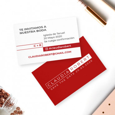 Custom printable business card "Modern"