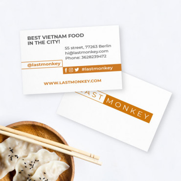 Custom printable business card "Modern"