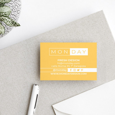 Custom printable business card "Modern"
