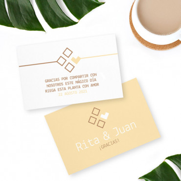 Custom printable business card "Geometric"