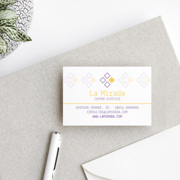 Custom printable business card "Geometric"