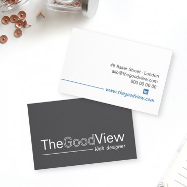 Custom printable business card "Neon Lights"
