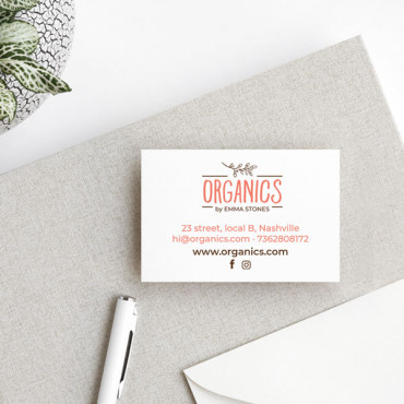 Custom printable business card "Boho"