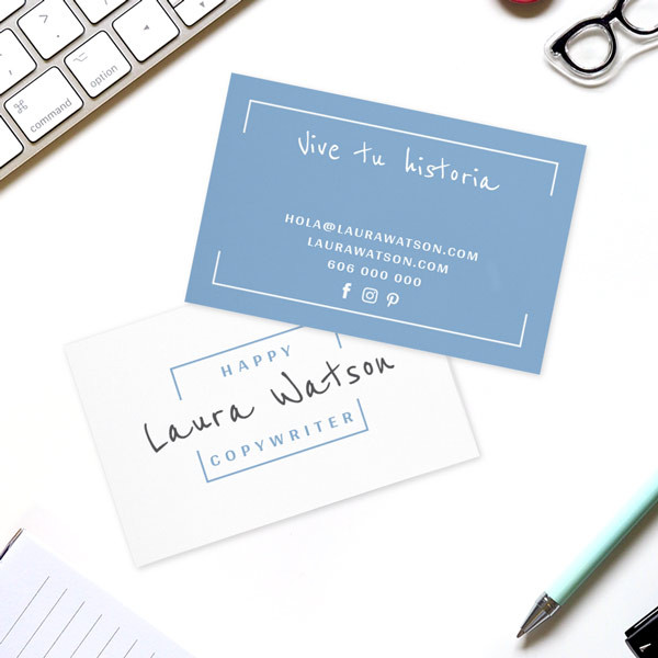 Custom printable business card "Minimalistic"
