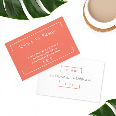 Custom printable business card "Minimalistic"