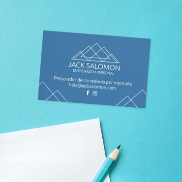 Custom printable business card "Mountain"
