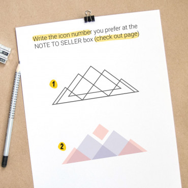 Custom printable business card "Mountain"