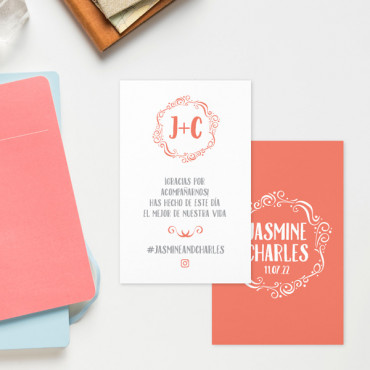 Custom printable business card "Vintage romantic"