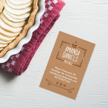 Custom printable business card " Vintage"