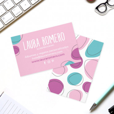 Custom printable business card "Happy Colors"