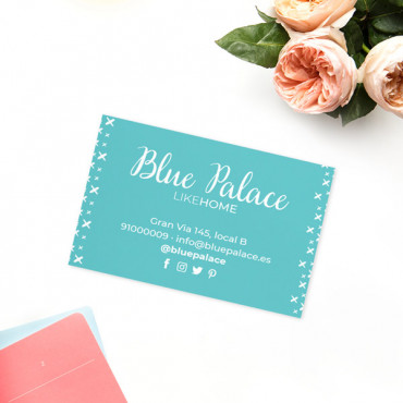 Custom printable business card "Calligraphy"