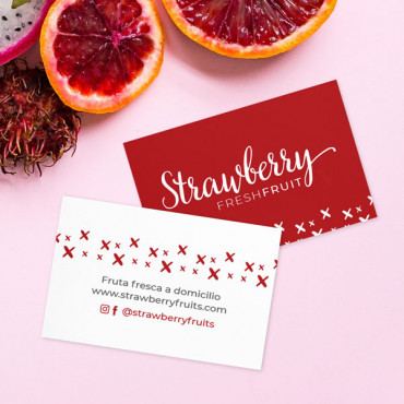 Custom printable business card "Calligraphy"