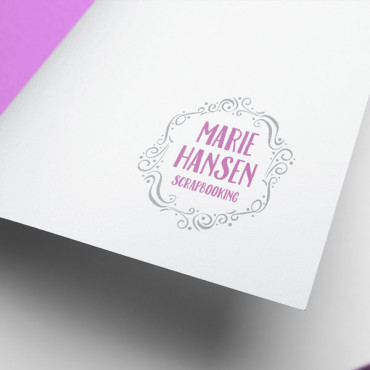 Premade custom Logo Romantic Vintage